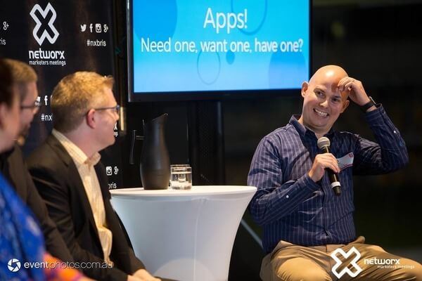 Eoin McCarthy presenting at Networx