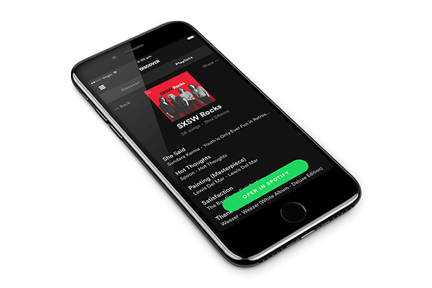 Spotify SXSW App